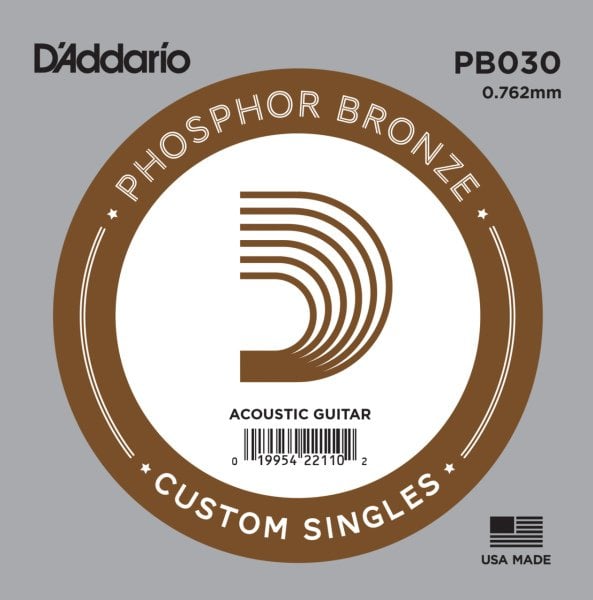 Daddario PB030 Akustik Tek Tel Phosphor Bronze (Re)