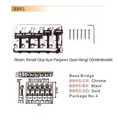 Dr Parts BBR5BK Krom Bas Gitar Köprüsü