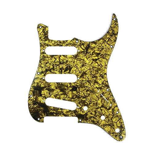 Dandrea SSS Strat Gitar Gold Pearl Pickguard DPPSTGOP