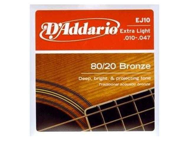 Daddario EJ10 Akustik Tel Set Extra Light (.010)
