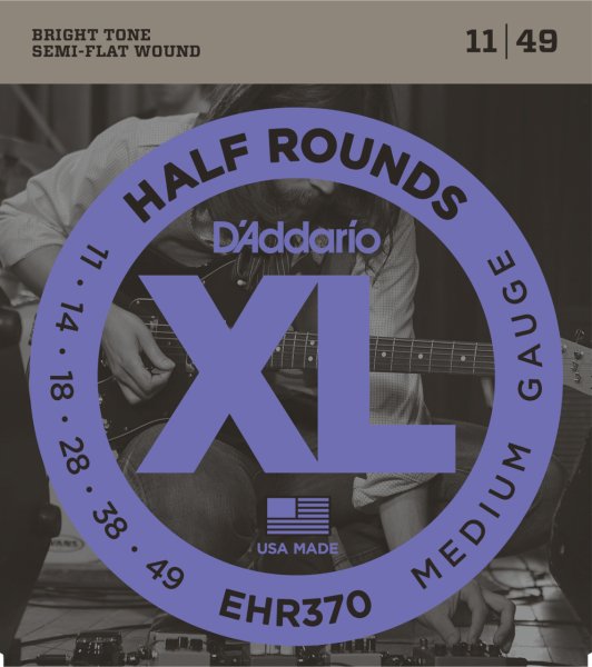 Daddario EHR370 Elektro Gitar Teli Half Round Medium