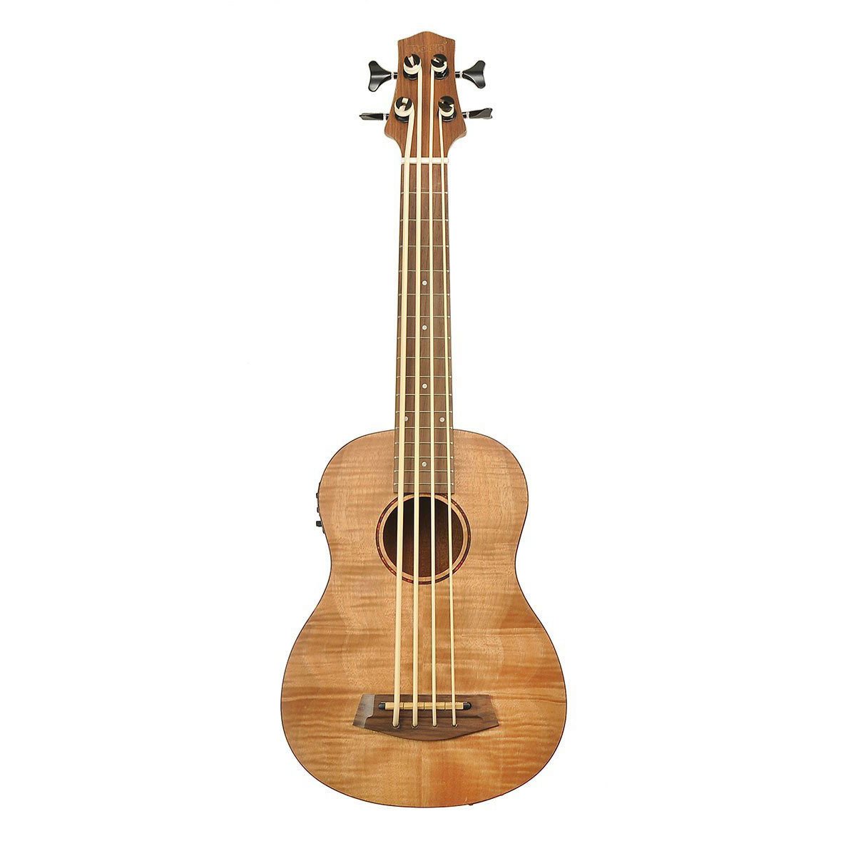 Moon UKE Bass Ukulele EQ (Flame Maple)