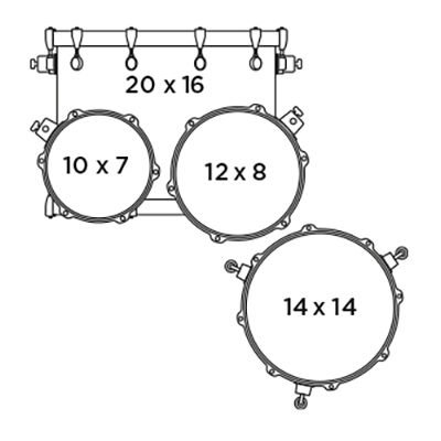 Mapex Saturn Akustik Davul 20+10+12+14 (SR504XUJ)