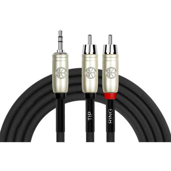 Kirlin 3mt. Y Kablo (3,5mm TRS Plus - 2xRCA)