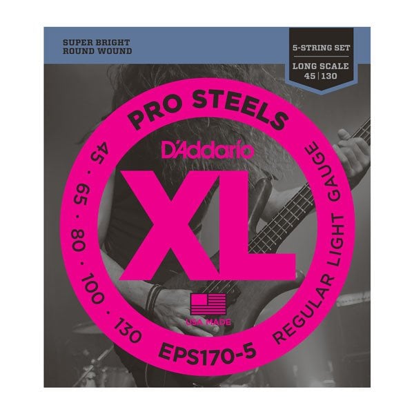 Daddario EPS1705 Bas Tel Set Prosteel 45130 5 Telli