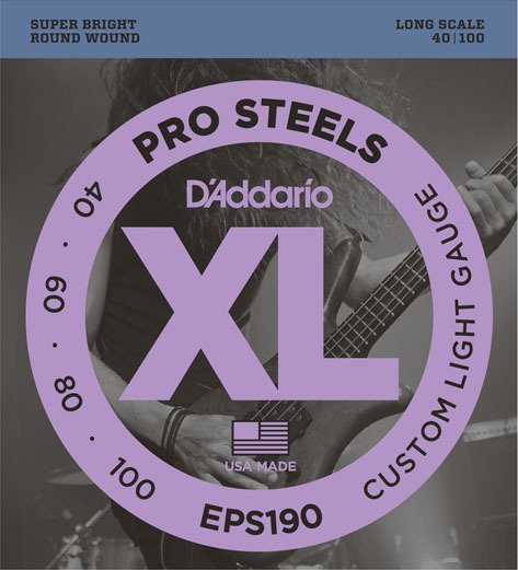 Daddario EPS190 Bas Tel Set Prosteel 40100