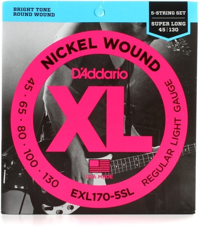 Daddario EXL1705SL Bas Tel Set XL 45130 SL 5 Tel