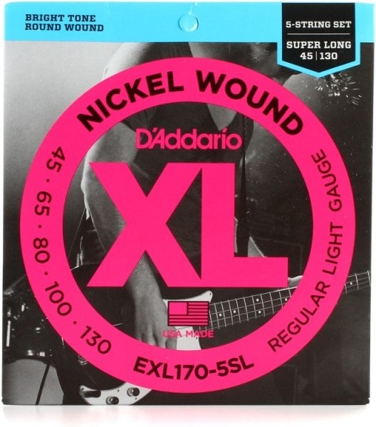 Daddario EXL1705SL Bas Tel Set XL 45130 SL 5 Tel