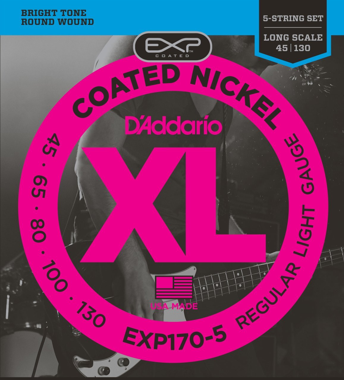 Daddario EXP1705 Bas Tel Set5 Telli 045 Coated