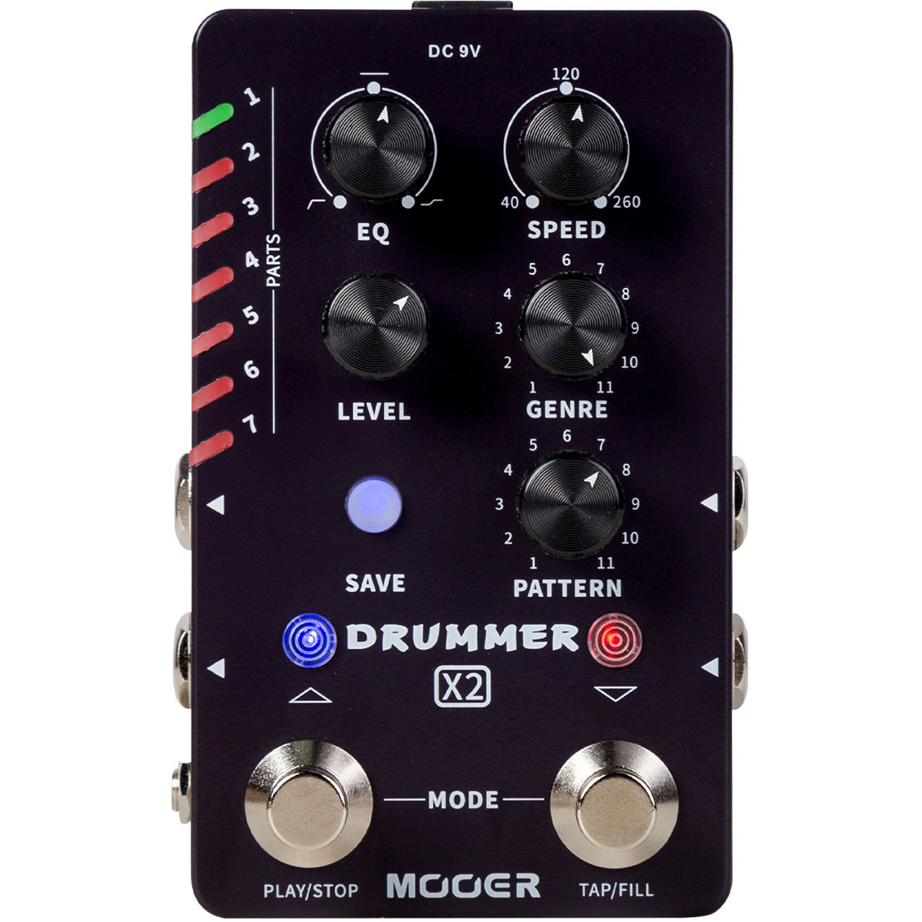 Mooer M728 Drum Machine Pedalı