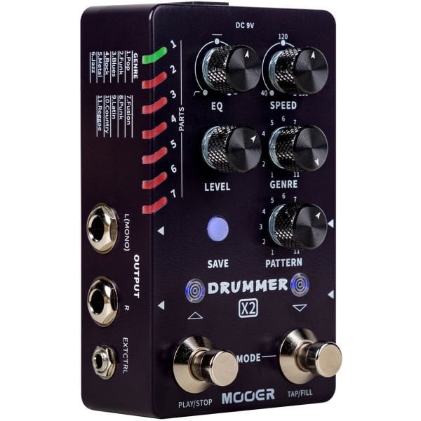 Mooer M728 Drum Machine Pedalı