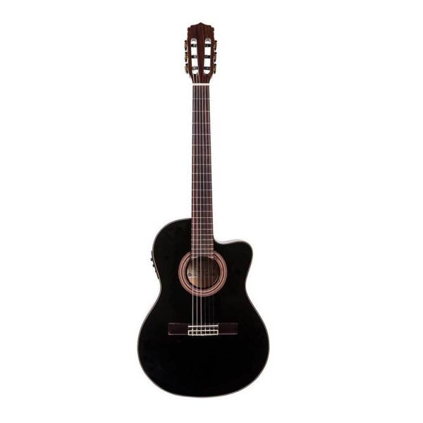 Aria A48CESBK İnce Kasa Elektro Klasik Gitar Cutaway