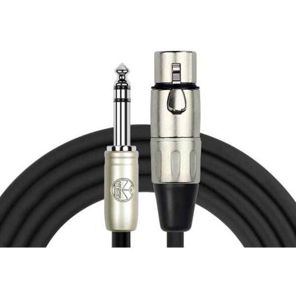 Kirlin MP484PR3MBK 24 AWG Dişi XLR / 1/4 TRS Jack Dönüştürücü