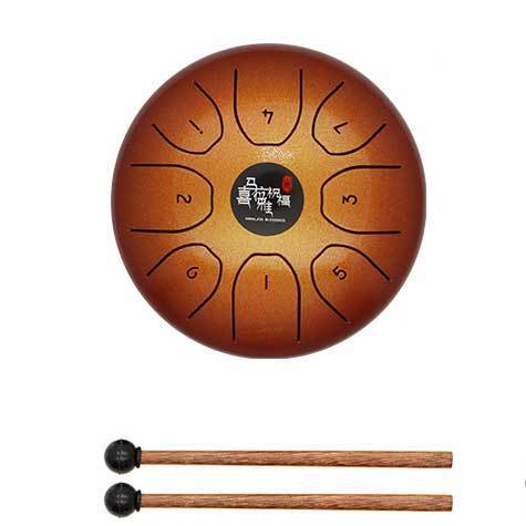 Himalaya Blessing 14cm Steel Tongue Drum BQ55COR