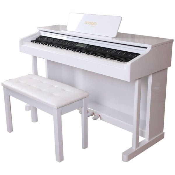 Moon YMA60PWH Parlak Beyaz Dijital Piyano