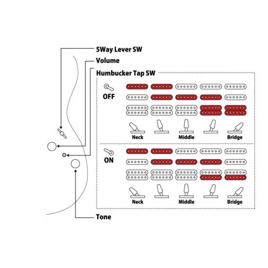 Fujigen Odyssey Elektro Gitar JOS2TDR/IV