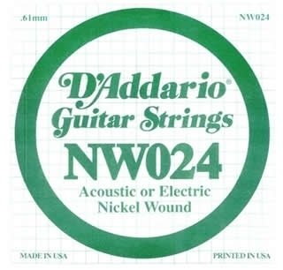 Daddario NW024 Elektro Akustik Tel Nikel Wound (Re)