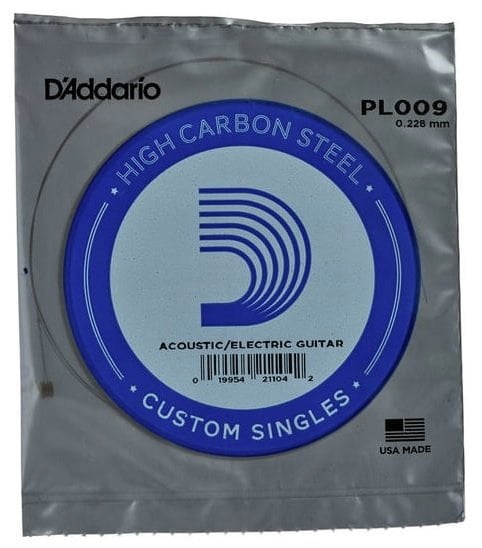 Daddario PL009 Elektro Tek Tel Plain Steel 009