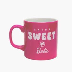 BARBIE MUG EXTRA SWEET IC BEYAZ DIS PEMBE KUPA