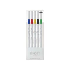 UNI FINELINER EMOTT 0.4 CANLI RENK 5 LI PEM-SY/5C.