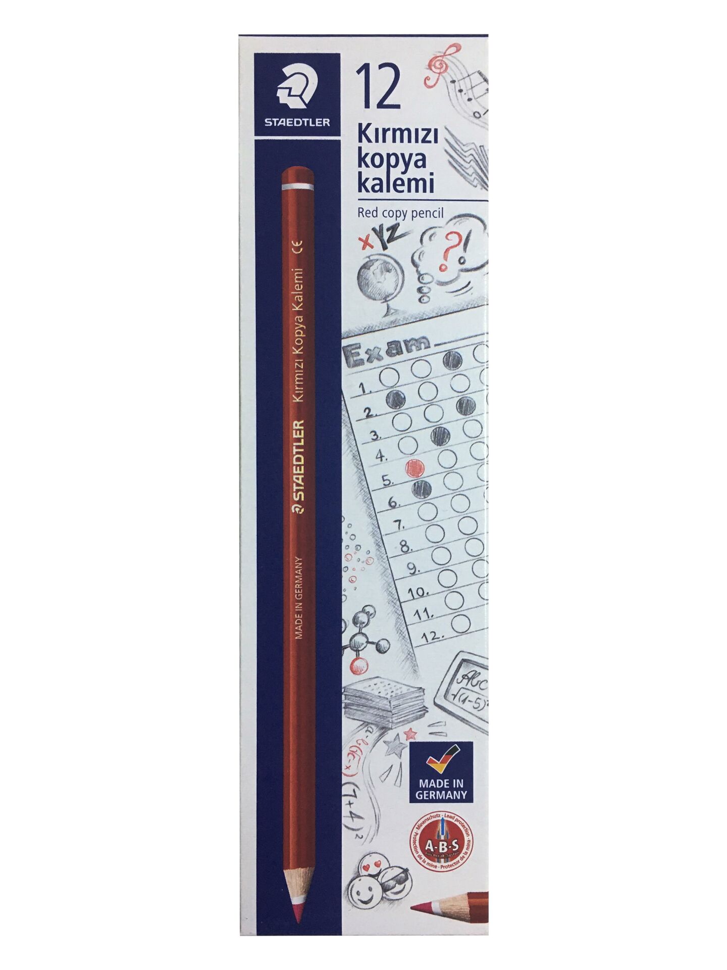 STAEDTLER KOPYA KALEMI KIRMIZI 12LI (13144-23L)