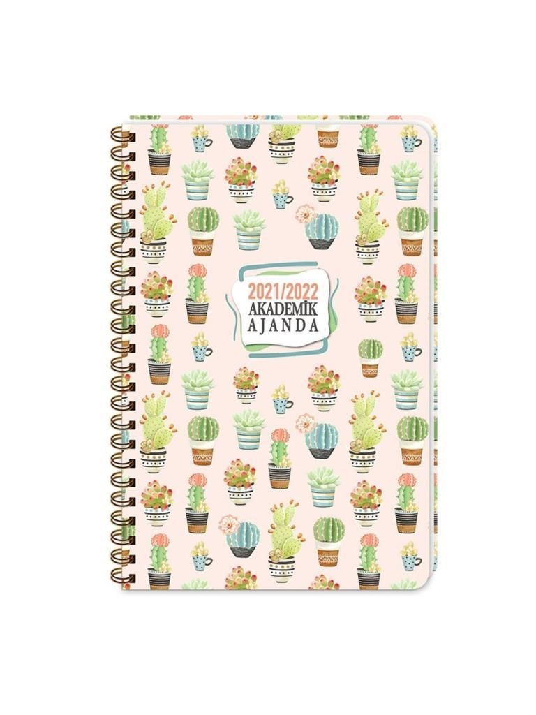 KESKIN AKADEMIK AJANDA 17x24 SPR.CACTUS