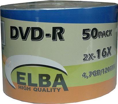 ELBA DVD-R 16X 4.7GB SHRINK 50 LI
