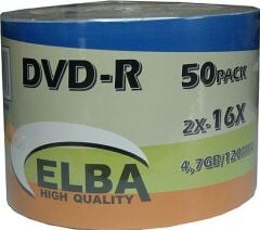 ELBA DVD-R 16X 4.7GB SHRINK 50 LI
