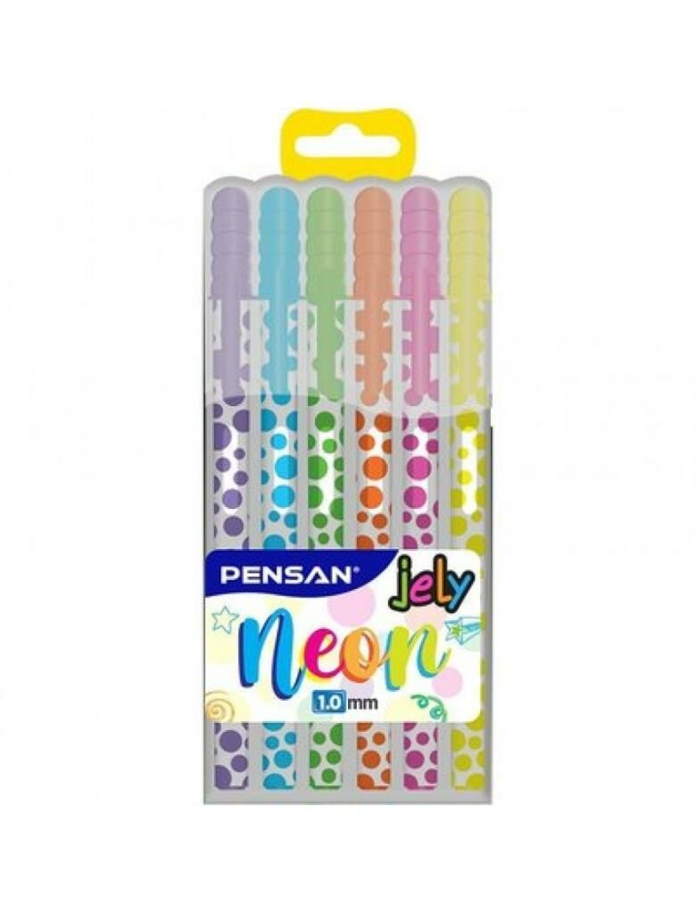 PENSAN JEL KALEM NEON 2801 KARISIK 6 LI PE02801NE0