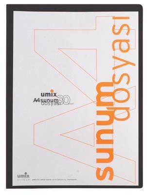 UMIX SUNUM DOSYASI 30 LU SIYAH CEPLI (U1103P)