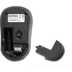 EVEREST KABLOSUZ MOUSE  USB SIYAH/BEYAZ (SM-804)