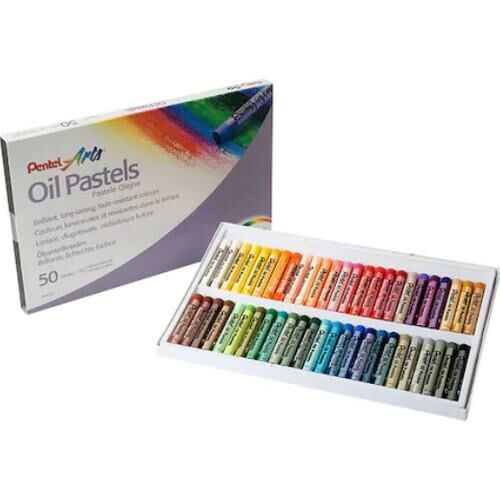 PENTEL YAGLI PASTEL BOYA 50 RENK (PHN 50)