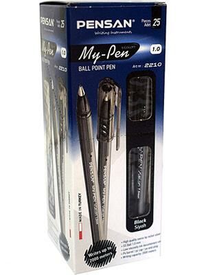 PENSAN MY-PEN 1mm TUKENMEZ KALEM SIYAH 25 LI(2210)