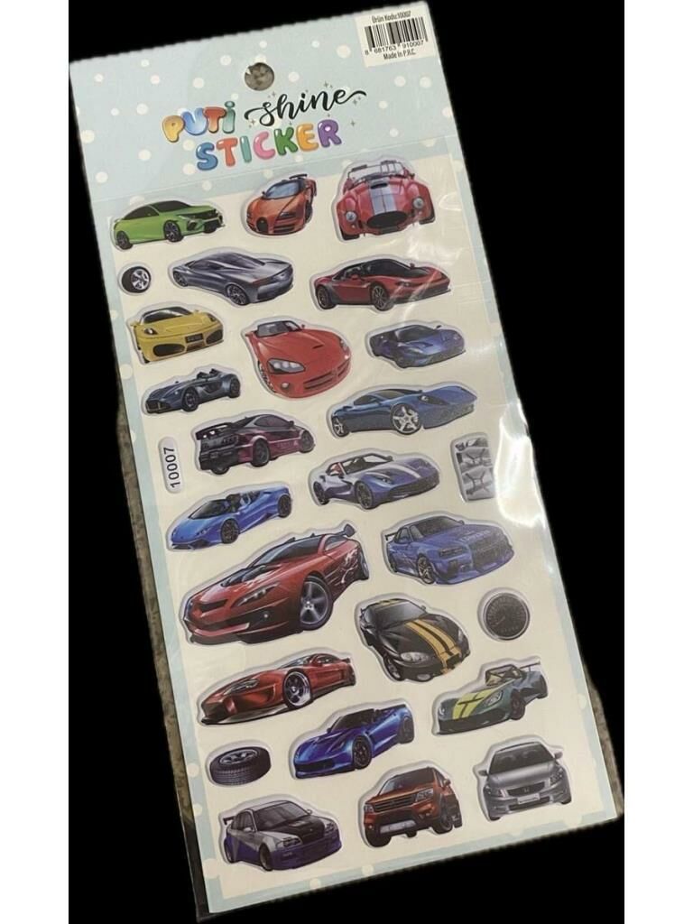 PUTI SHINE STICKER - OTOMOBIL