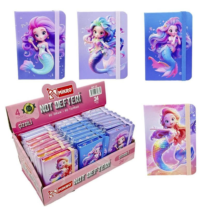 MIKRO MERMAID NOT DEFTERI 80 YP A7-12
