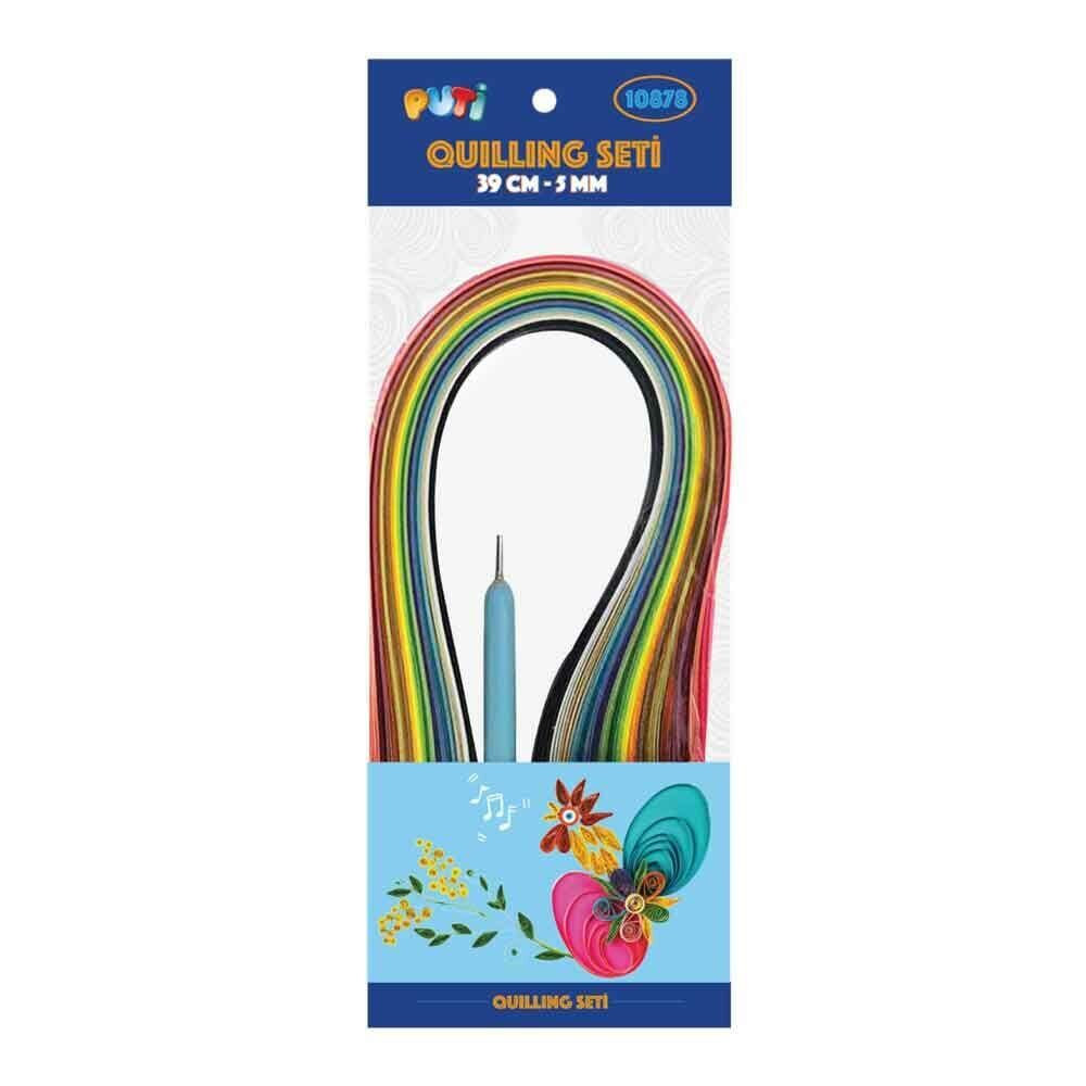 PUTI QUILLING SETI 39 CM 5 MM 12 RENK 120 LI