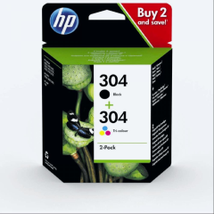 HP KARTUS 3JB05AE NO:304 SIYAH/RENKLI 2 LI TAKIM