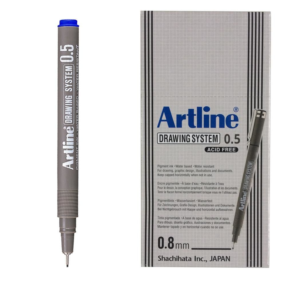 ARTLINE CIZIM KALEMI 005mm MAVI 12LI KUTU (2305N)