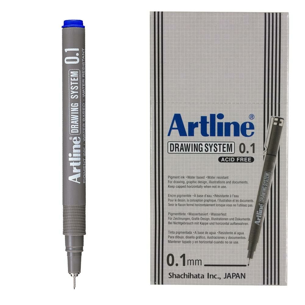 ARTLINE CIZIM KALEMI 01mm MAVI 12LI KUTU (231)