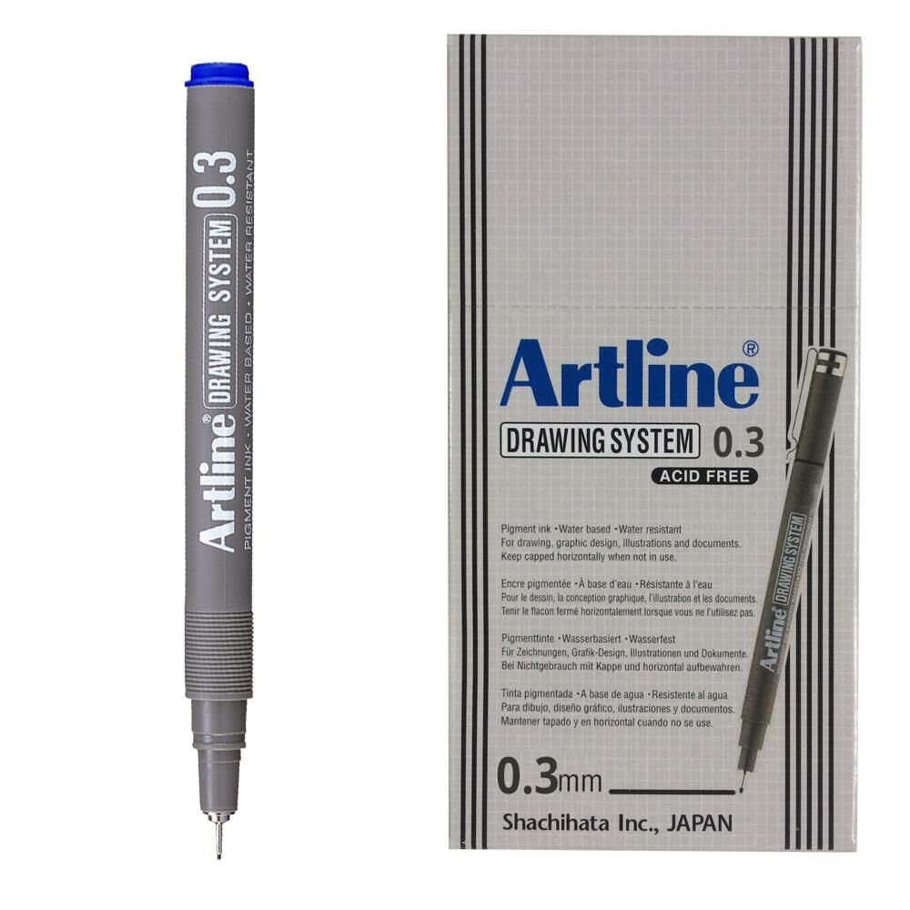 ARTLINE CIZIM KALEMI 03mm MAVI 12 LI KUTU (233)