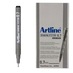 ARTLINE CIZIM KALEMI 07mm SIYAH 12LI KUTU (237)