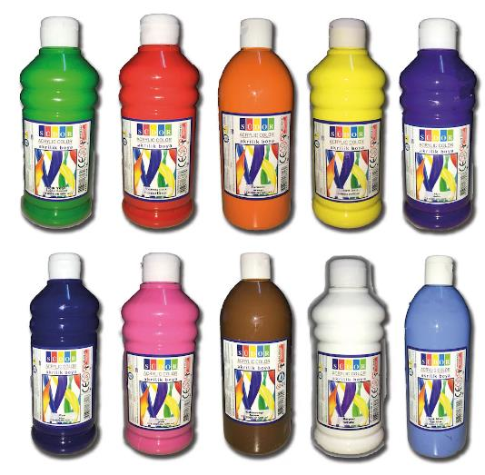 MASIS/SUDOR AKRILIK BOYA 500ML KAHVERENGI