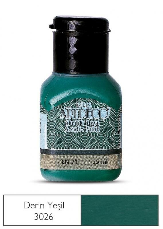 ARTDECO AKRILIK BOYA 25ML DERIN YESIL (3026)