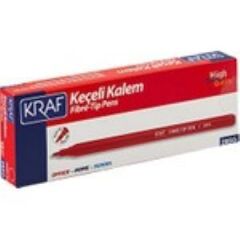 KRAF KECELI KALEM KIRMIZI 10 LU 285G