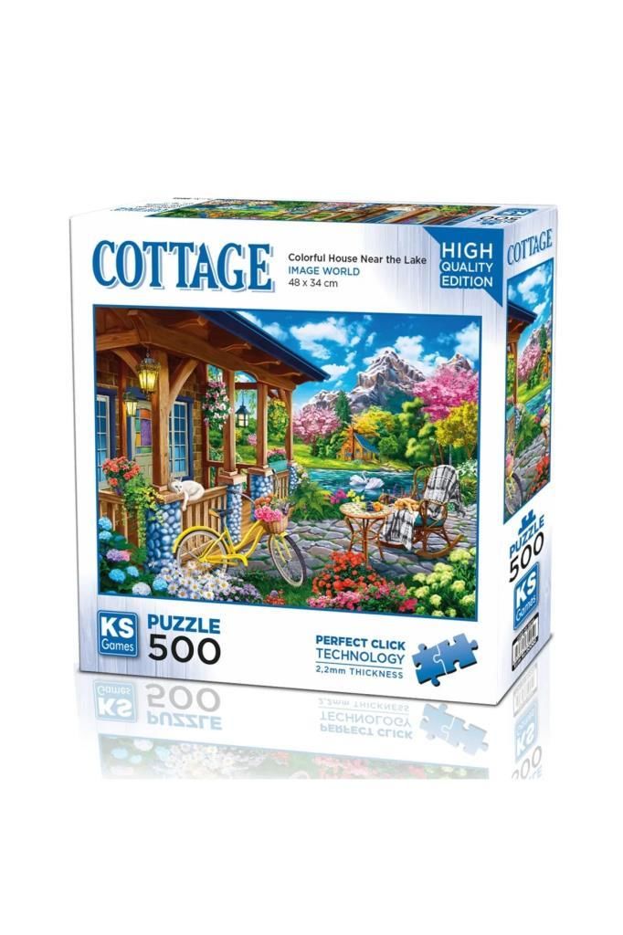 KS GAMES PUZZLE 500 PARCA COLORFUL HOUSE NEAR THE