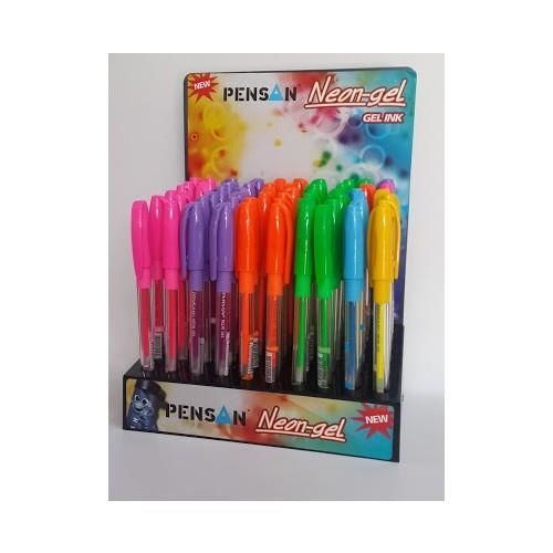 PENSAN JEL KALEM NEON 1.0 MM MAVI 12 LI 2290
