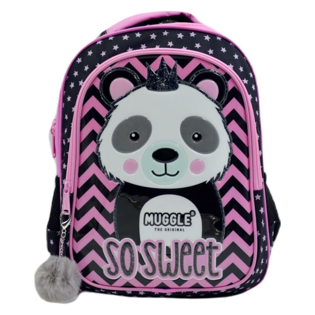 MIKRO OKUL CANTASI MUGGLE PANDA SIYAH MU7303