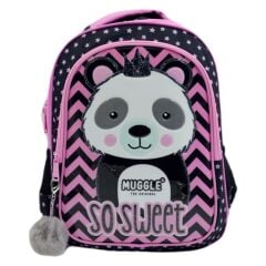 MIKRO OKUL CANTASI MUGGLE PANDA SIYAH MU7303