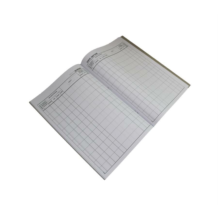 CEM EVRAK KAYIT DEFTERI KARTON KAPAK  40 YP.