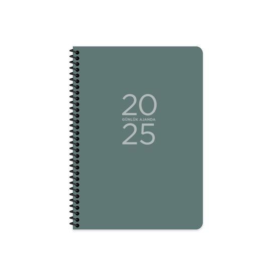 KESKIN AJANDA GUNLUK 2025 17x24 SPR.YESIL 600051